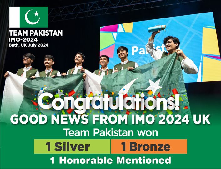 Pakistan WINS SILVER and Bronze Medals in International Mathematics Olympiad 2024